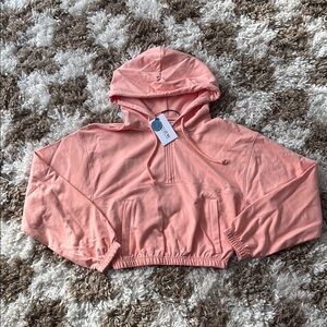 Noize Cropped half zip Hoodie